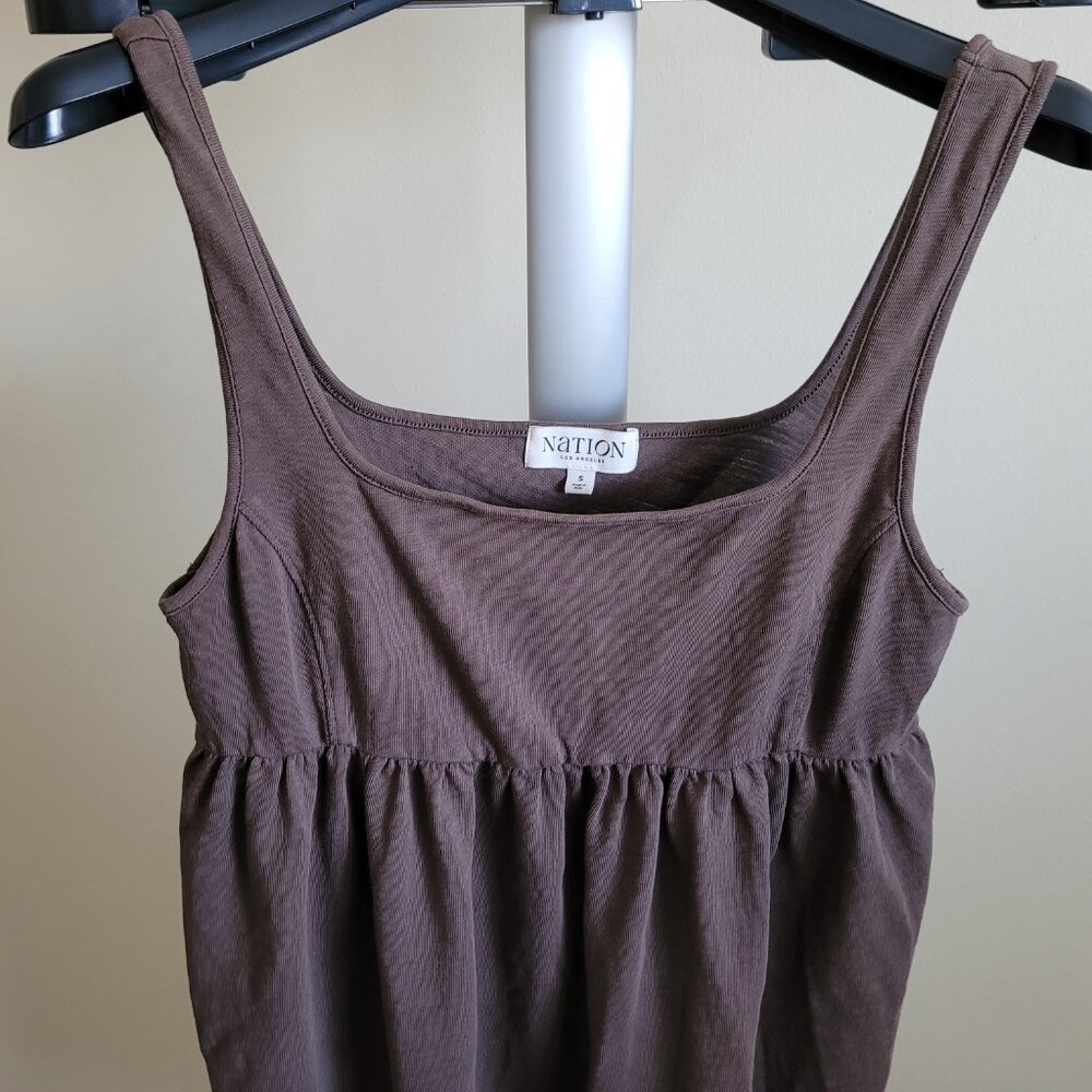 Nation LTD - Kitty Baby Dolly Dress in Espresso - Picture 4 of 16